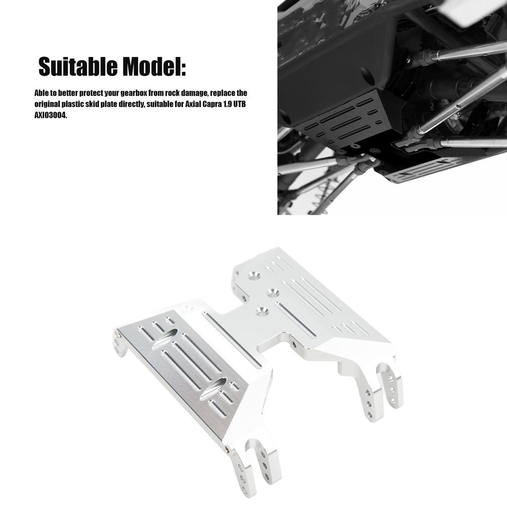 RC   Center Skid Plate Aluminum Alloy   Bottom Mount Base for  al Capra 1.9 UTB  03004 RC Car