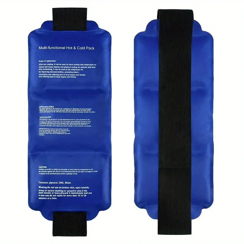 

Носимый пакет со льдом для травм Обертывание для горячей и холодной терапии Многоразовый гелевый пакет со льдом для спины и восстановления мышц с надежной фиксацией королевский синий