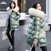 Women Winter Jacket Parkas Fashion Fur Collar Hooded Thick Warm Parkas Casual Female Long Snow Wear Coat Outwear
