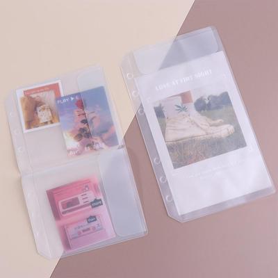 Organizer File Holder Scrapbook Photo Album Refills PVC Notebook Pouch Bags Document Filing Bags Binder Folders Binder Pockets