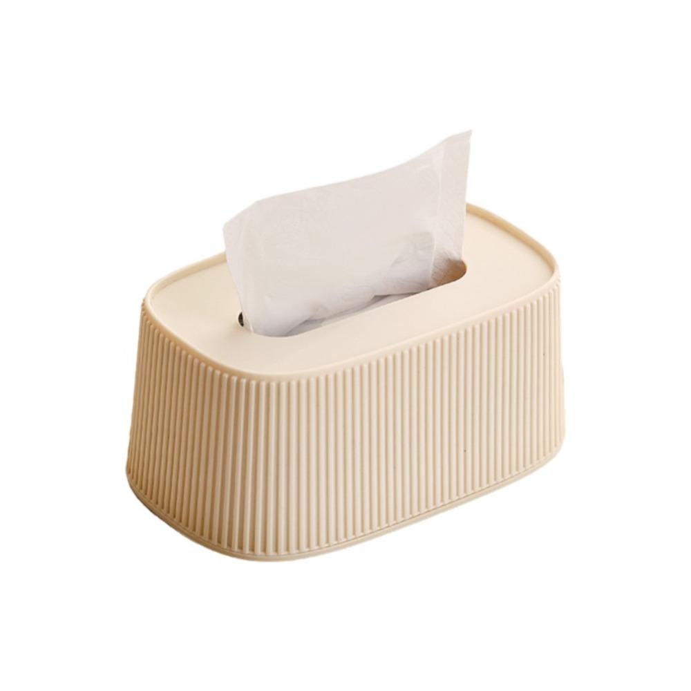 Smooth Tissue Box with Lid Large Opening Facial Tissue Holder Desktop Tissue Dispenser Office