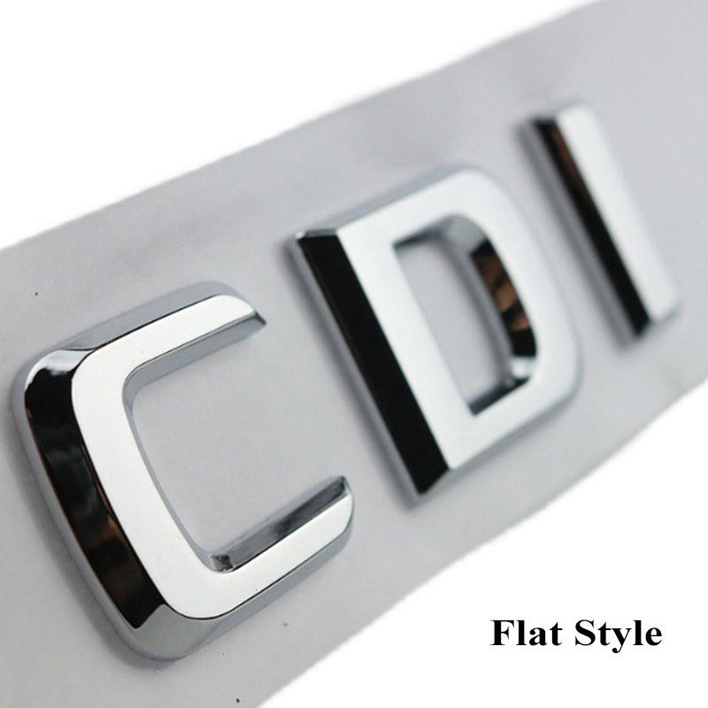 3D ABS Black CDI Logo Letters Car Trunk Badge Sticker For GL ML 320 270 W204 A B C GLK 220 CDI Emblem Accessories