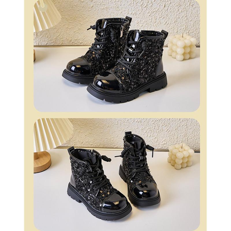 Children Short Boots for Girls Autumn Winter New Fashion Korean Style Soft Bottom Comfortable Casual Imitation Leather Shoe