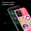 Kakao Friends Cute Glass Case For Apple iPhone 14 13 Pro 11 12 7 8 Plus SE 2022 XR X XS Max 6 6S Tempered Phone Cover Cartoon