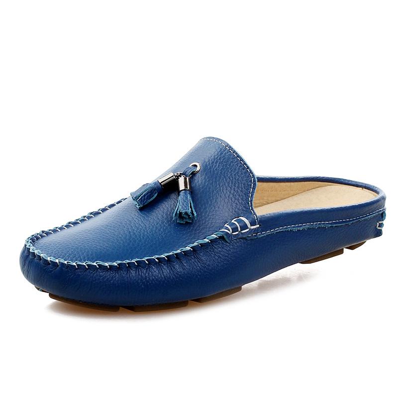 Fashion High Quality Genuine Leather Shoes  Men Loafers Shoes Spring Summer Hot Sell Moccasins Men Flats Lightweight Driving Shoes