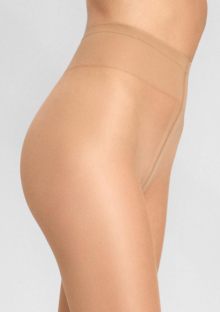 Women's Nude Tights with a Subtle Inscription Love Allure E06 Marilyn