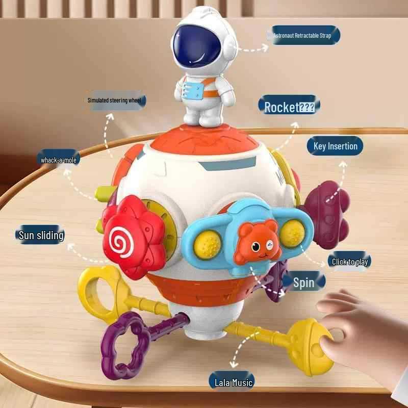 Cross-Border Montessori Baby Spinner: Educational Grab Ball & Sensory Toy for Children