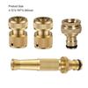 Pack of 4 Car Wash Nozzles Vehicle Cleaning Tool Water Hose High Pressure Sprayers Garden Irrigation Watering Copper