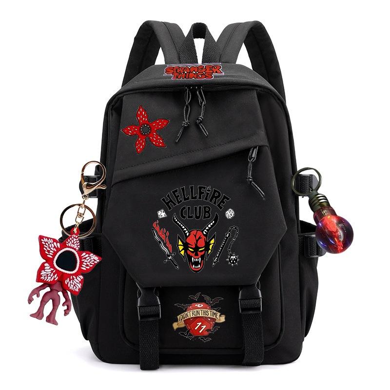 Mochila de Stranger Things para Estudiantes, Adolescentes y Adultos, Bolso para Libros de Anime de Gran Capacidad, Mochila Casual Unisex para la Escuela