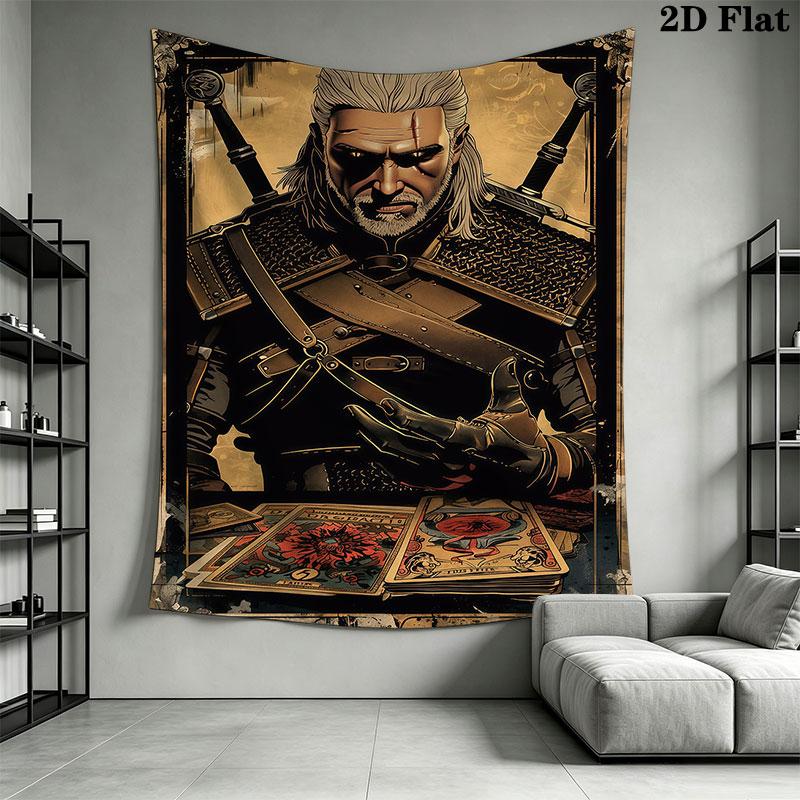 The Witcher Wall Hanging Printed Fabric Blanket Decorative Tapestries for Bedroom Living Room Home Decor