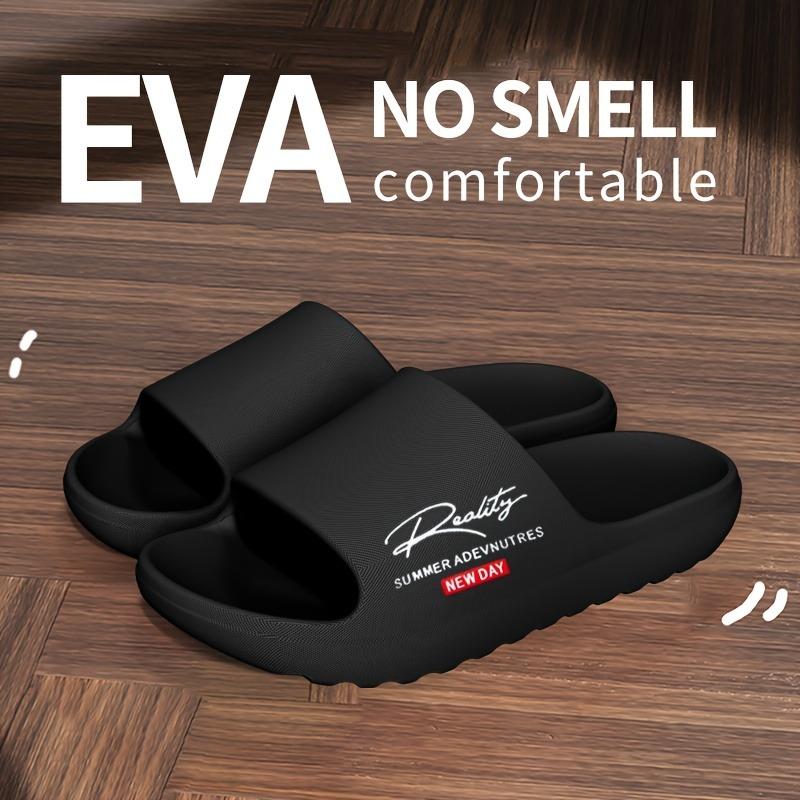 Men Summer Thick Sole Slide Slippers Casual Non Slip Indoor Outdoor Sandals