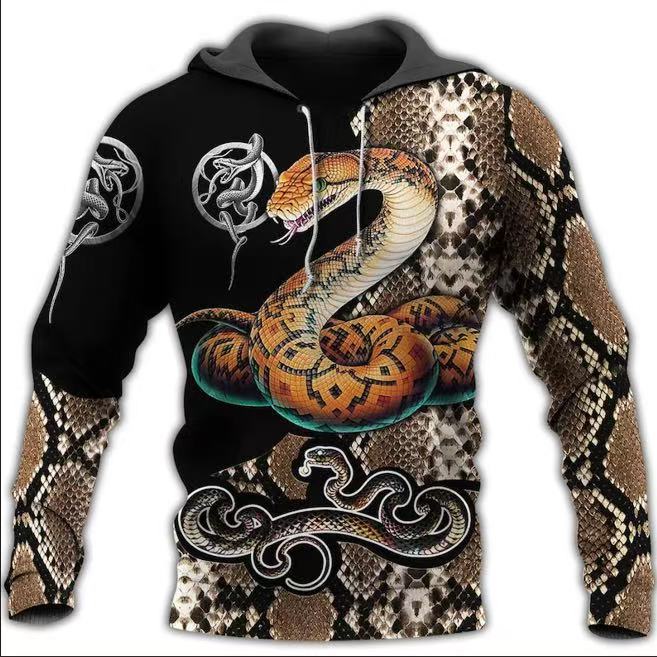 Winter New Sweater European and American Style Lion Animal 3D Three-dimensional Printing Pattern Large Size Loose Sweater