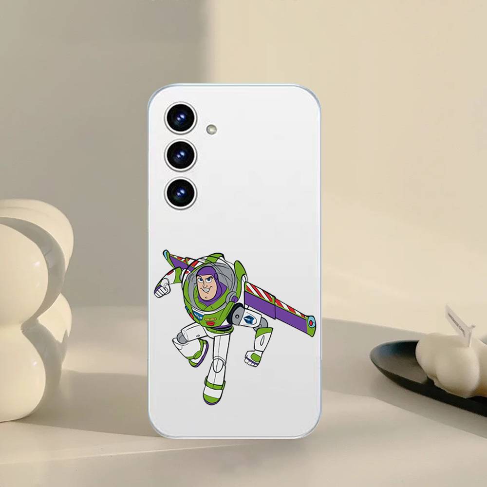 B-Buzz Lightyear Phone Case For Samsung Galaxy S21 S22 S23 S24 S25ULTRA FE Ultra Plus5G A52S Transparent Cover