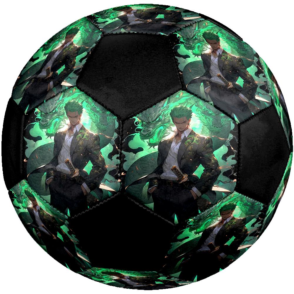 Roronoa Zoro Theme Size 5 Soccer Ball, Suitable for Both Indoor and Outdoor Matches, a Gift Suitable for Everyone.
