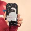 Case For iPhone 17Air 16E 17 16 Pro Max 15 Plus 11 PRO Max Cute Sweet Animals Dog Cat Wave Side Cartoon Soft Silicone Cover