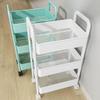 Compact Multi-layer Trolley Storage Rack for Kitchen, Bedroom, and Bathroom