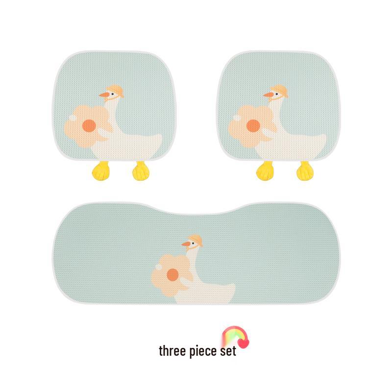 Cartoon Duck Ice Silk Car Seat Cushion for Jetour Traveller Dasheng X70 Plus