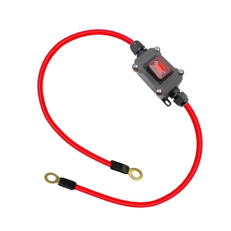 

12-24V DPST Double Side Wiring Cable Switches Inline Wire Switches Universal for Motorcycle 30A Quick Connect/Disconnect 1