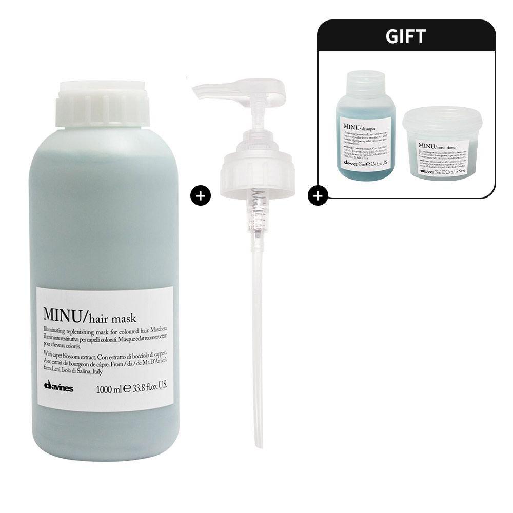 [Galleria Exclusive] Minu Hair Mask 1000ml (+Minu Shampoo, Conditioner 75ml)