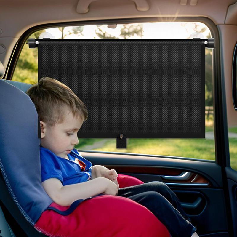 

Car Window Shade Car Window Sunscreen Anti-Glare Single-Touch Retractable Automobile Accessories For Family Road Trip CHINA