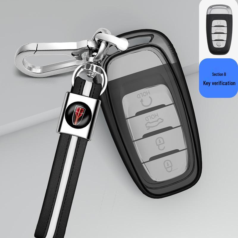 Schlüsseletui für Hongqi HS5/HS7 - Transparente Hülle und Tasche für Männer und Frauen (2022)