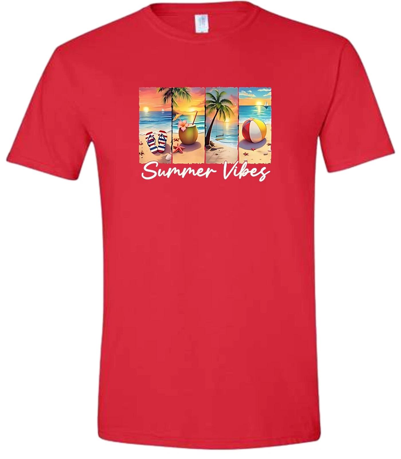 

Summer Vibes Beach Scene T Shirt 3XL