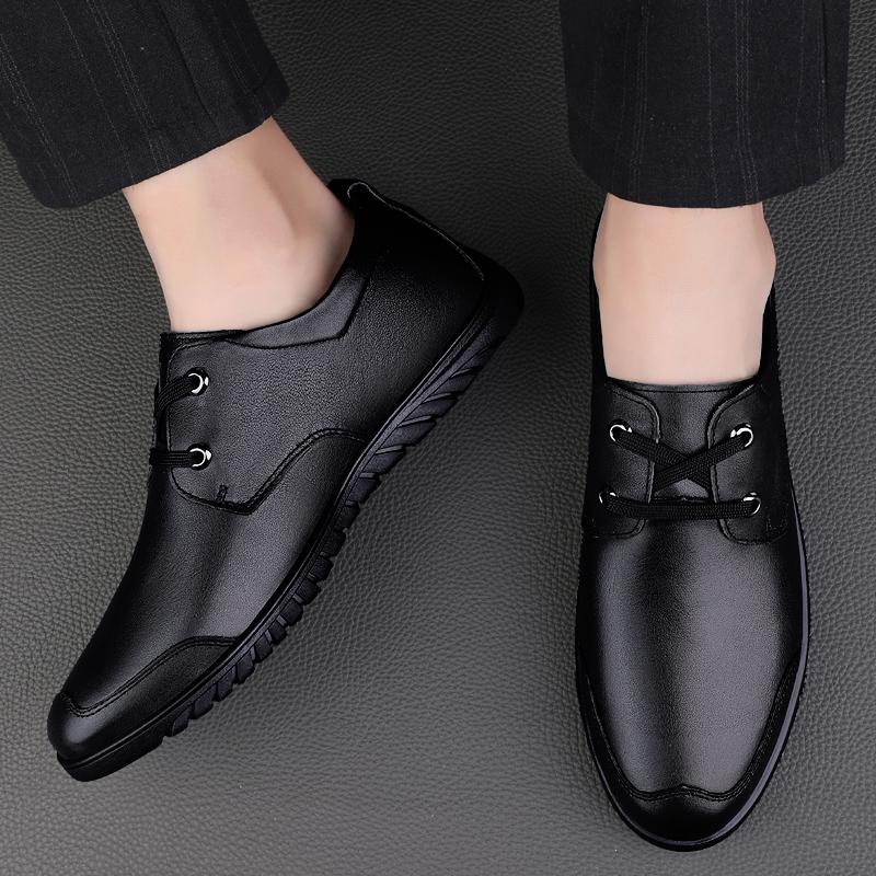 Lässige Business Herren Lederschuhe Bequemer weicher Sohlenstil Täglich Büro und Party Erwachsenenqualitätsschuhe Neu vielseitig