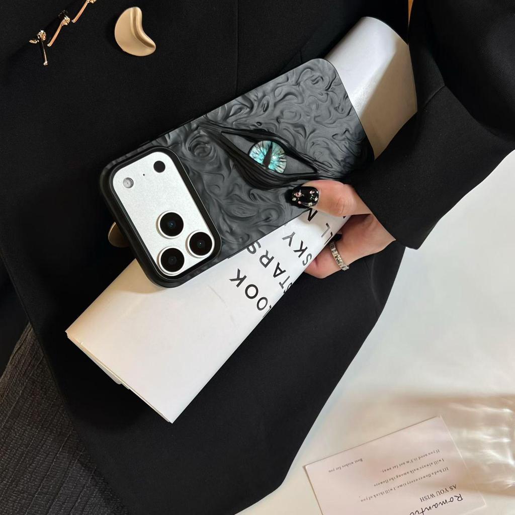 Devil's Eye Frosted Electroplated iPhone 17 Pro Max Drop-Proof Soft Case