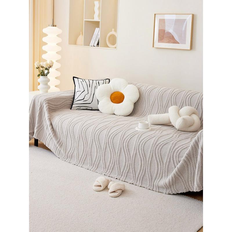 Matcha High-Grade Plush Sofa Cover Cloth Sofa Towel Autumn and Winter Full Covered Sofa Blanket