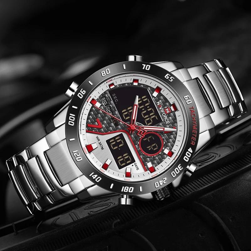9171 Mens Quartz Analog Wristwatch Male Luminous Waterproof Clock Men Digital Watch Relogio LED Sports Watches for Men