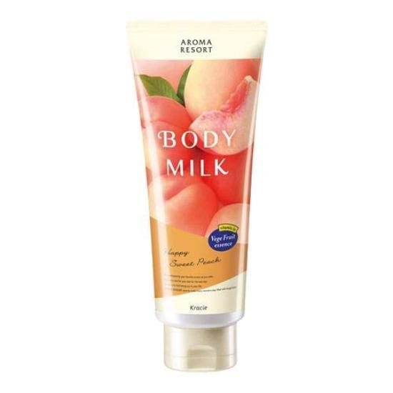 

Home Aroma Resort Body Milk Happy Sweet Peach 200g of (Kracie Products) (Set 3)