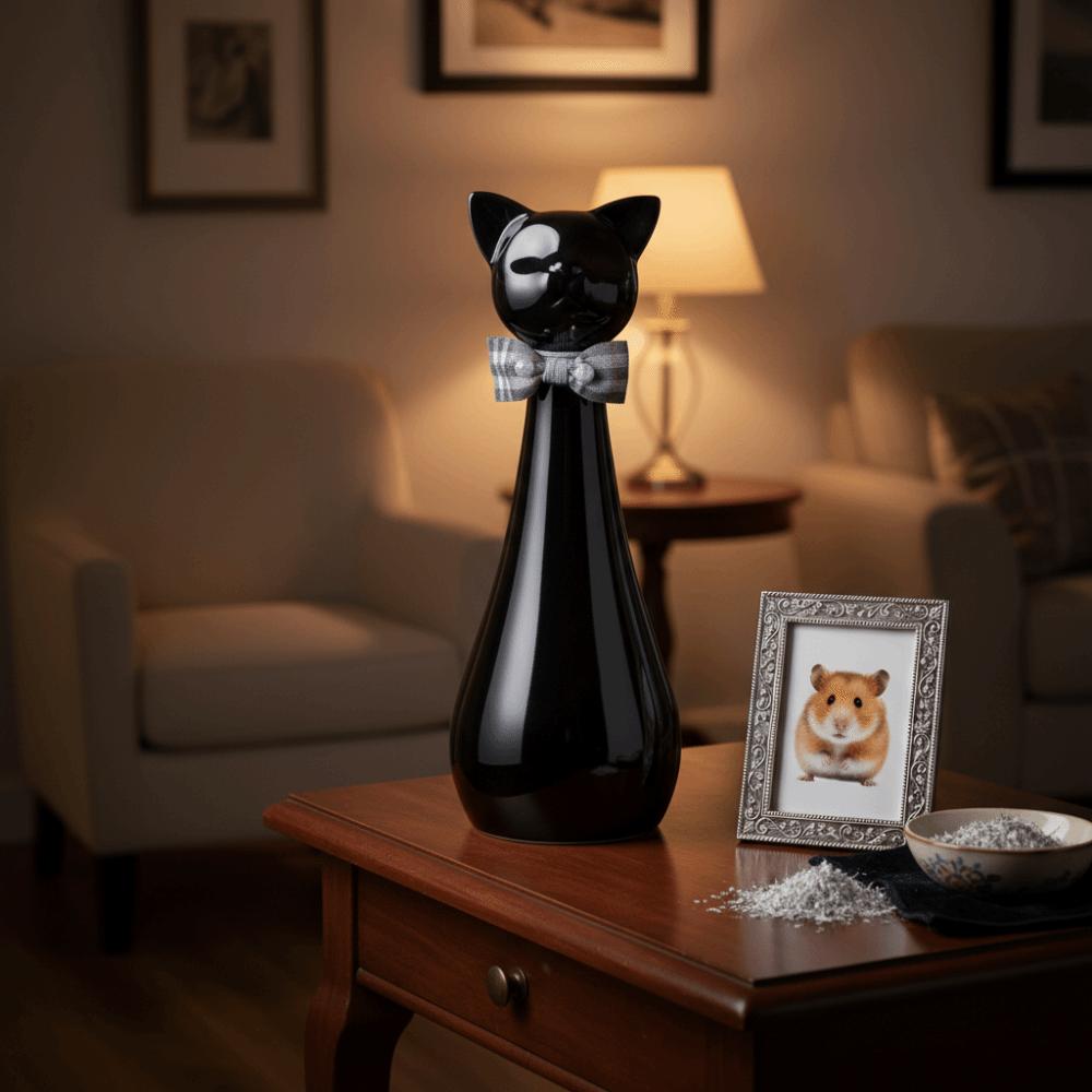 Cat Shaped Dog Ceramic Urn Moisture-proof Cat Funeral Urn Pet Cremation Urn  Pet Supplies