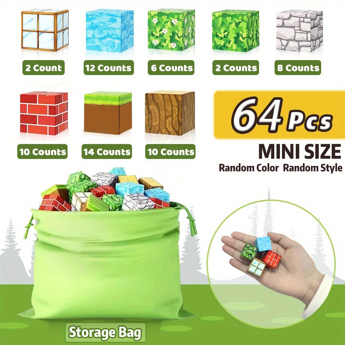 

Магнітні будівельні блоки Складання Конструктор STEM Сенсорні іграшки для Світу Майнкрафт Діти Хлопчики Дівчатка Вік 3+ Подарунок DIY Магнітний куб