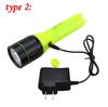 VASTFIRE 5000lm led Build-in 6000mAh 26650 Battery Diving Flashlight Scuba Dive Torch Waterproof underwater Lantern