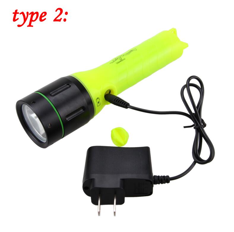 VASTFIRE 5000lm led Build-in 6000mAh 26650 Battery Diving Flashlight Scuba Dive Torch Waterproof underwater Lantern
