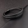 2020 New Design Multi-layers Handmade Braided Genuine Leather Bracelet & Bangle For Men Male Hand Jewelry For Birthday Gift
