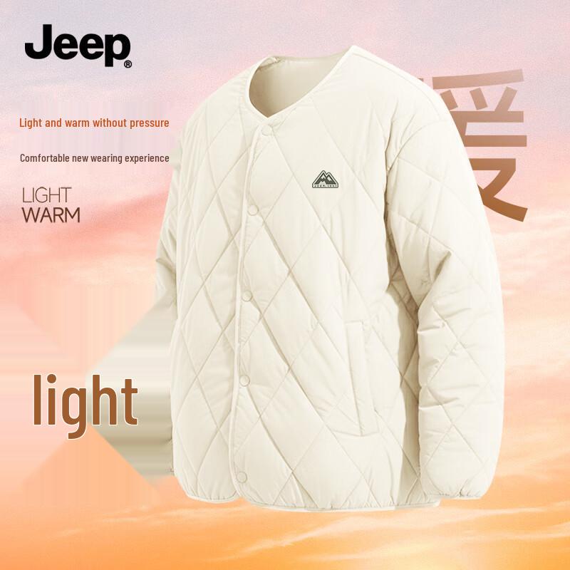 

Jeep Мужская зимняя куртка без воротника с подкладкой XL