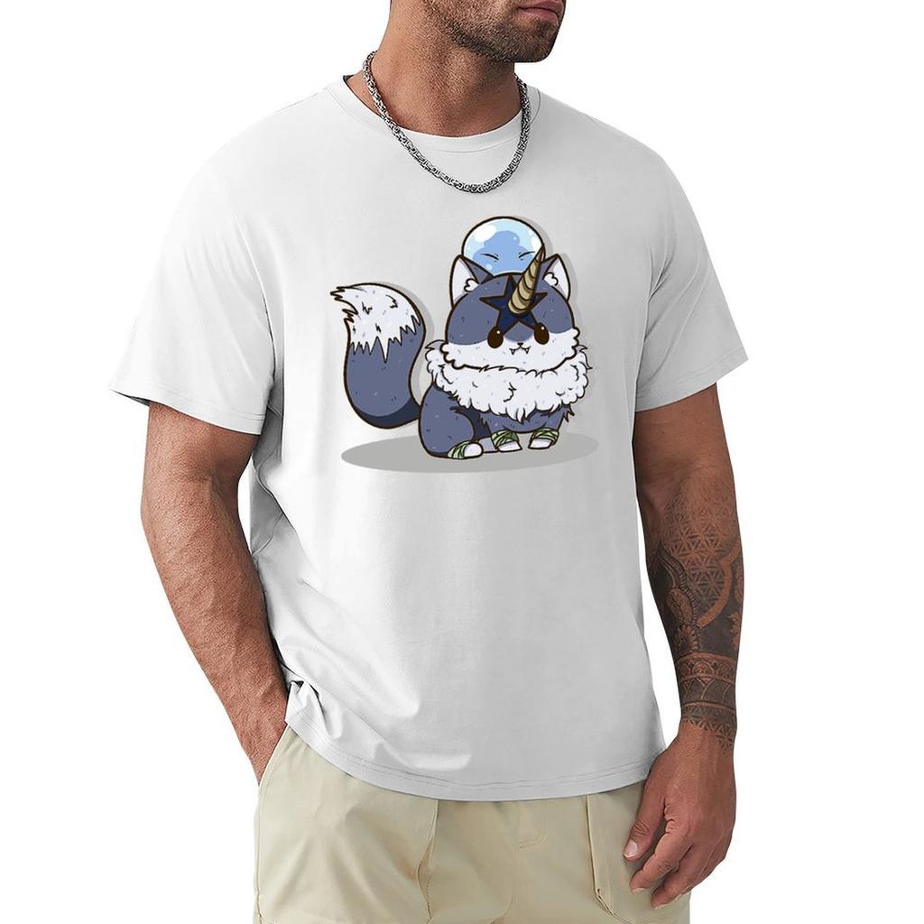 Rengar and Rimuru Sticker TShirt blacks fashion shirts mens clothing
