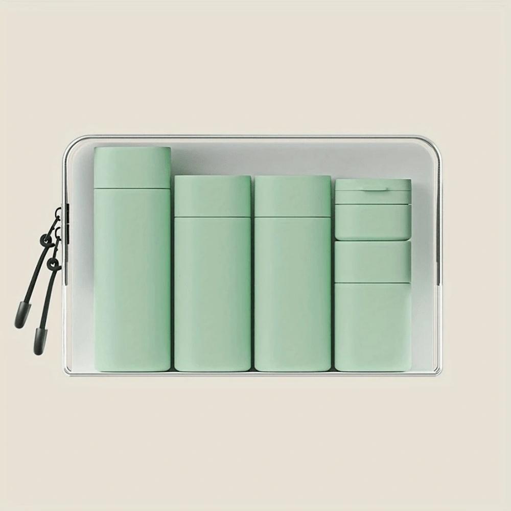 

5pcs Travel Cream Dispenser Bottles Set Travel Bottles Toiletry Containers Set, TSA Approved, Travel Essentials