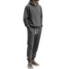 Men's 2 Piece Outfits Knit Jacquard Pullover Sweatshirt Tracksuit & Joggers Sweatpants Sweatsuit Sets with Pockets