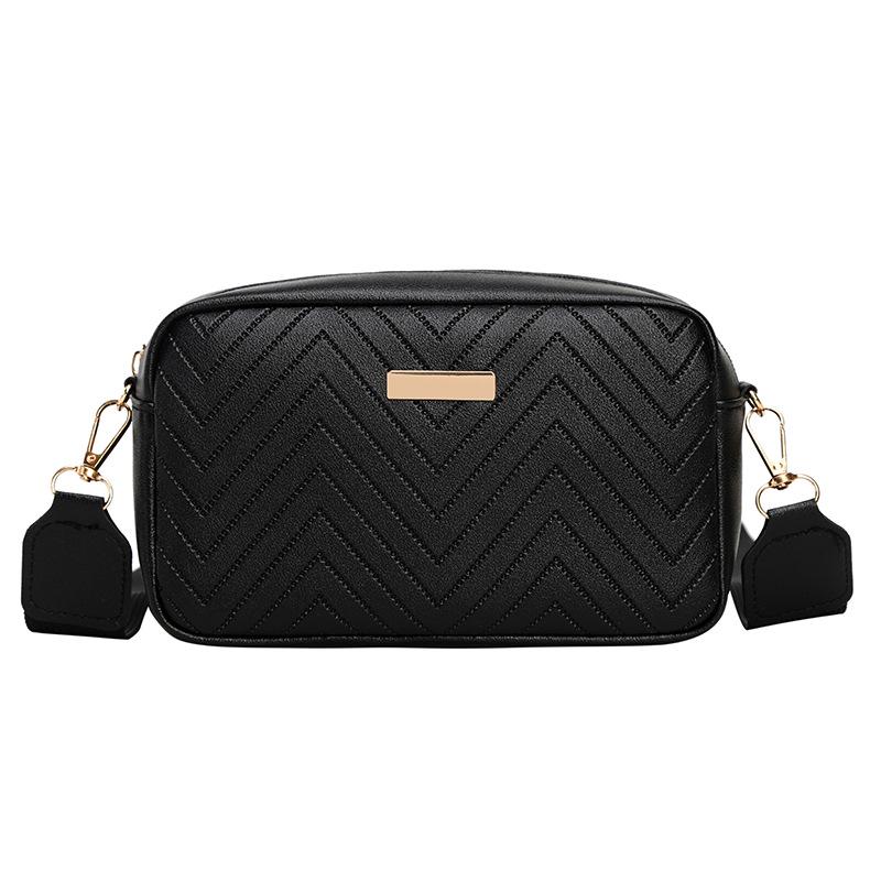 2023 Women's Embossed Wave Pattern Square Camera Shoulder Bag