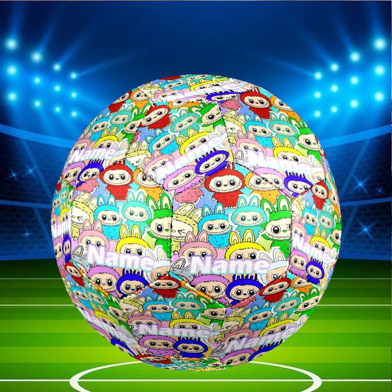 Custom Name Personalized Labubu Print Size 5 Soccer Ball Training & Match Football, for Team, Kicking, Gift for Football Enthusiasts