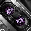 2PCS Car cup absorbent pad, car anti slip cup pad, heat insulation pad, butterfly