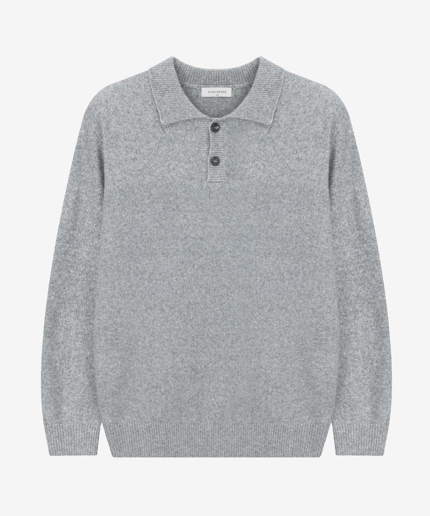 MINDBRIDGE [Set][Select Cable + Collar Neck][Air Wool] Alpaca Semi-Overfit Knit - 7 Colors