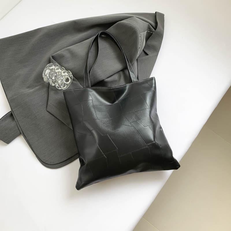 Stylish Large Capacity Women's Tote Bag 2024 New Fashion Casual Trendy Pu Shoulder Bag