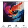 Modern Abstract Bathroom Shower Curtain Colorful Watercolor Design For Home Decor Bath Decoration Polyester Fabric With Hook Rin