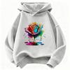 Colorful Flower Design Floral Gothic Hoodie Kids Children's Sweatshirt Hoody for Boys Girls Autumn Winter Casual Hoodies