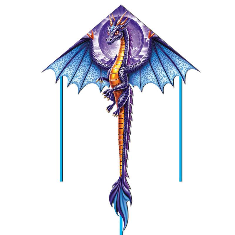 Creative 1.4M Large Dragon Kite Cute Lifelike 3D Dragon Outdoor Sport Fun Flying Kite For Child Toy