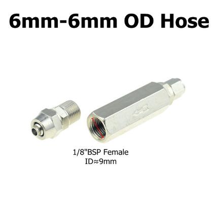 Zawór zwrotny pneumatyczny 6mm 8mm 10mm 1/4 Średnica zewnętrzna Węża Zawór jednokierunkowy Powietrze Gaz Jednokierunkowy Mosiężny Zawór Adapter do Rury Kompresora Powietrza