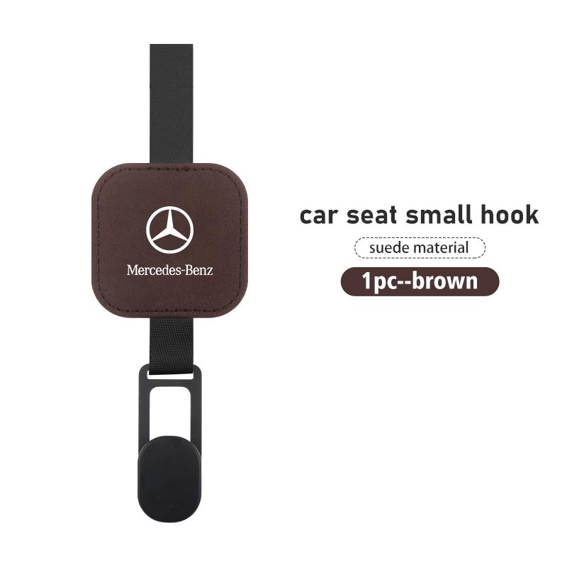 Autoaufkleber für Mercedes Benz Auto Wildleder Sitz Kopfstütze Haken Aufbewahrung Kleiderbügel Zubehör C180 C300 W124 W176 W177 C200 C260 GLC CLE